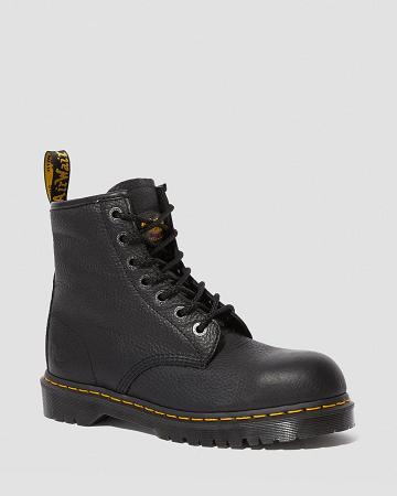 Botines Dr Martens Icon 7B10 Cuero Steel Puntera Hombre Negros | MX 35RVD